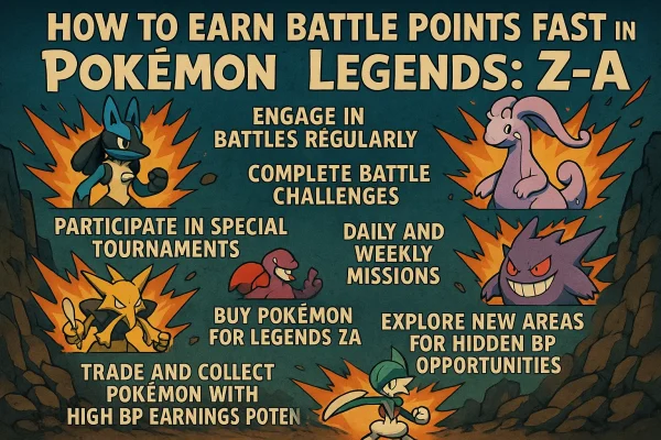 How to Earn Battle Points Fast in Pokémon Legends: Z-A